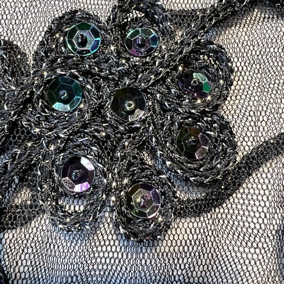 🖤 Temptation Sheer Beaded Cardigan – Luxe Layering in Size L 💐 - Picture 6 of 13